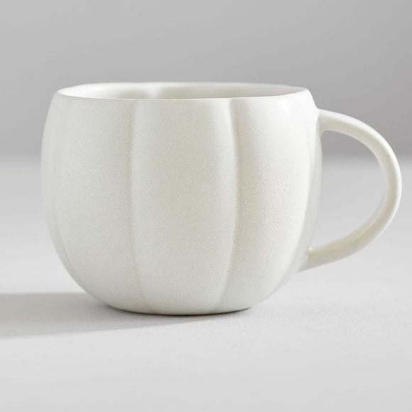 Pottery Barn Pumpkin Shaped Stoneware Mug - Picture 1 of 4